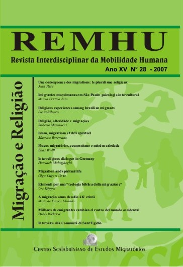 					Visualizar v. 15 n. 28 (2007): Migração e religião
				